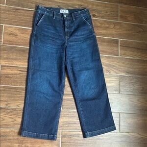 Daze Women's Dark Rinse Wide Leg Jeans